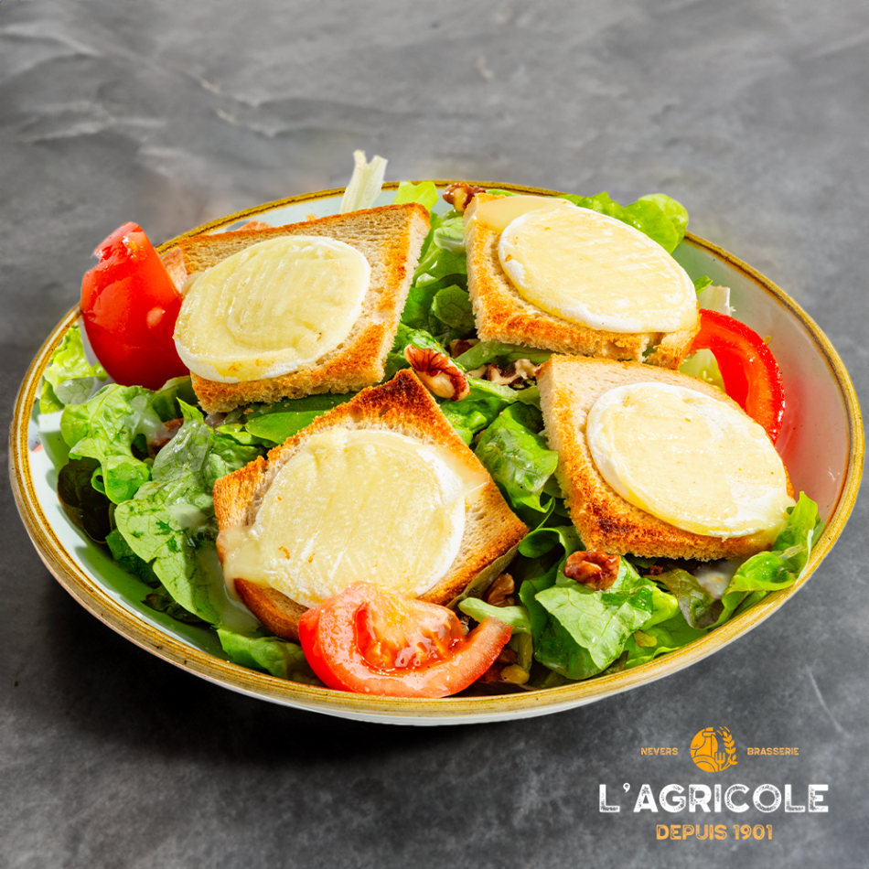 Salade de chèvre chaud
