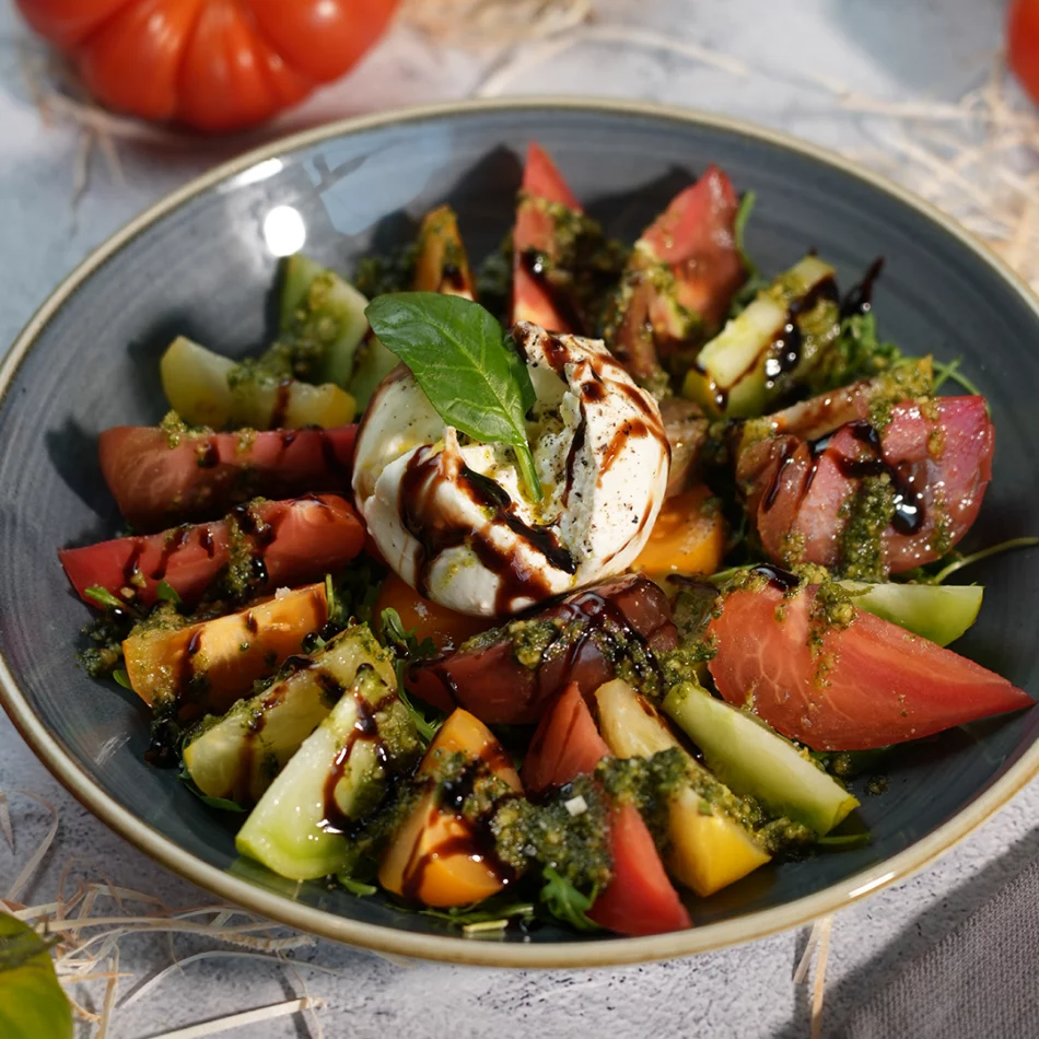Burrata et tomates d’été