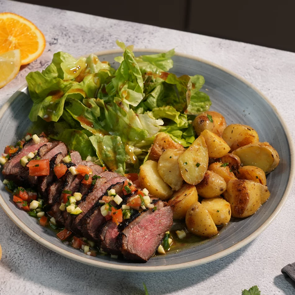 Magret de canard mariné